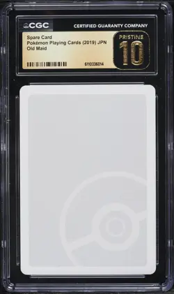 2019 Pokemon Japanese Playing Cards Old Maid Spare Card CGC 10 PRISTINE - Image 1