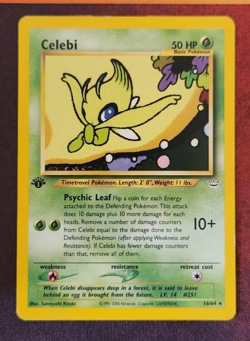 1st Edition Celebi 16/64 Neo Revelation Regular Pokemon Card Vintage - Image 1