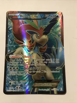 Keldeo EX (142 Full Art) 142/149 Boundaries Crossed Holo Card - Image 1