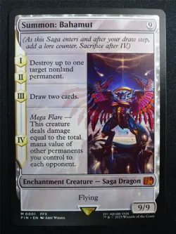 Summon: Bahamut - FIN - Mtg Card #3F2 - Image 1
