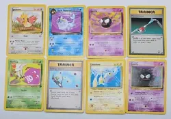 Pokemon TCG - Mixed Lot- 8 Card Lot - WOTC Rockets Base 2 Fossil - Vintage LP-NM - Image 1