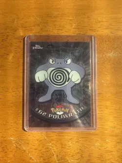 Poliwrath Pokemon TCG #62 Topps Chrome Card Series 1 - Image 1