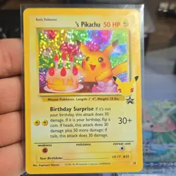 Pokemon TCG ______'s Pikachu 24/53 Wotc Promo Basic HP50 Promo Holo Card - Image 1