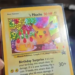 Pokemon TCG ______'s Pikachu 24/53 Wotc Promo Basic HP50 Promo Holo Card - Image 2