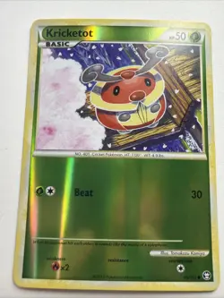 HP Pokemon - Triumphant - Kricketot 65/102 Reverse Holo Card - Image 1
