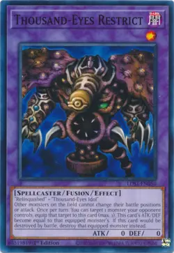 Yugioh Thousand-Eyes Restrict - 1st Edition - NM+ Card - Image 1