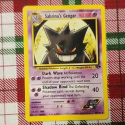 Pokemon TCG Sabrina's Gengar Gym Challenge Rare Card 29/132 - Image 1