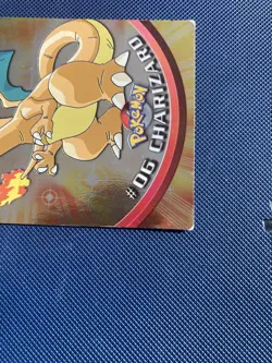 Topps Pokemon Charizard Card TV Animation Series 1 Holo Foil #06 Blue Label MP - Image 5
