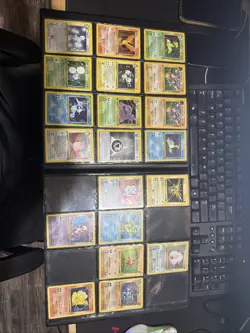 WOTC pokemon card collection lot with Holos, shadowless and 1st editions - Image 1