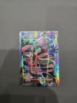 Pokemon Ranger 113/114 Full Art Holo Trainer Pokemon Card TCG - Image 1