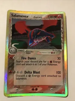 Pokemon TCG Salamence EX Delta Species Holo Rare Card 14/113 - Image 1