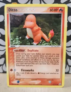 Ditto Charmander 61/113 EX Delta Species 2005 Pokemon Card Strong LP NM- - Image 1