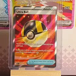 Pokemon TCG Ultra Ball Full Art Trainer-Item Holo Card 264/217 - Image 1