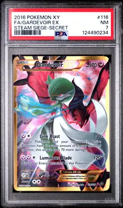 Gardevoir EX - 116/114 - Secret Rare - Steam Siege - Pokemon Card - PSA 7 - Image 1