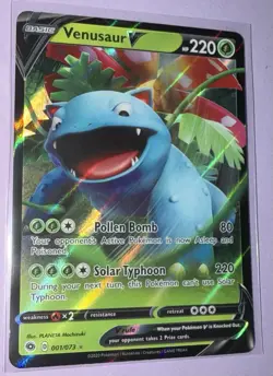 Venusaur V 001/073 - Champions Path NM Ultra Rare Pokemon Card - Image 1