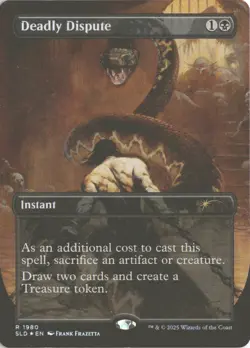 MTG Deadly Dispute (1980) *Rainbow Foil* Secret Lair: Frank Frazetta MT/NM - Image 1