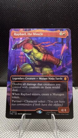 Raphael, the Muscle (004) (Borderless) (4) - Normal - Ninja Turtles (TMC) - NM - Image 1