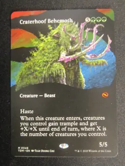 Craterhoof Behemoth (Borderless) Tarkir: Dragonstorm TDM Regular #346 Magic MTG - Image 1