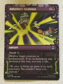SHREDDER'S TECHNIQUE (SHOWCASE) 232 TMNNT MAGIC: THE GATHERING - Image 1
