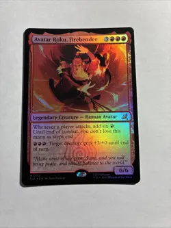 Avatar Roku, Firebender - Avatar: The Last Airbender Foil MTG + Bonus Rare!!! - Image 1