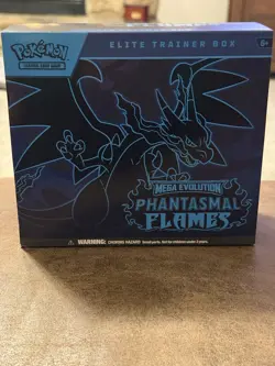 Pokemon Phantasmal Flames ETB Bulk w/ promo: Holos, Rares, Dice, Coin - Image 1