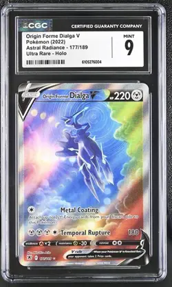 ✨✨ CGC 9 Origin Forme Dialga V 177/189 Alt Art Pokemon Astral Radiance - Image 1