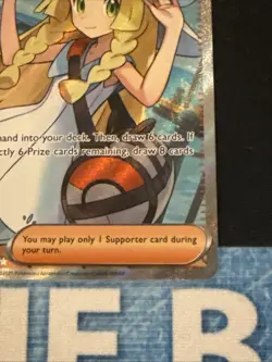 Pokemon Mega Evolution Full Art Lillie's Determination 169/132 Secret Rare - Image 3