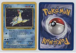 Lapras Holo Pokemon Fossil #10 1999 - Image 3