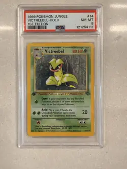 1999 Pokemon Jungle Victreebel Holo 1st Edition PSA 8 NEAR MT - Image 1