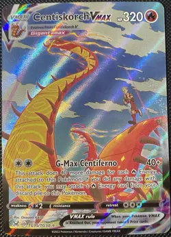 Centiskorch VMAX TG15/TG30 Swsh11: Lost Origin Trainer Gallery Holo Pokemon Card - Image 1