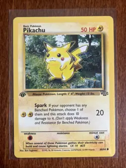 [NM] 1999 Pokemon Jungle Pikachu 1st Edition #60/64 Common - Image 1