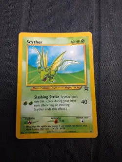Pokemon 2000 Scyther #45 - Black Star Promo Non Holo LP Fast Ship - Image 1
