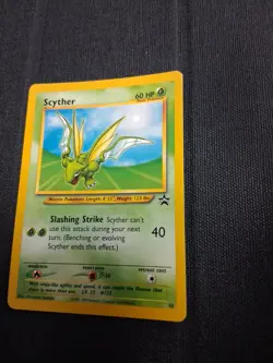 Pokemon 2000 Scyther #45 - Black Star Promo Non Holo LP Fast Ship - Image 3