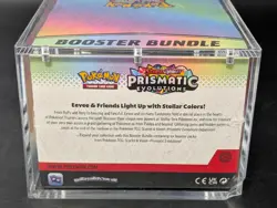 Pokemon SV8.5 Prismatic Evolutions Sealed Booster Bundle Display W/Acrylic Case - Image 3