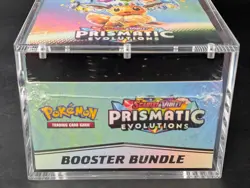 Pokemon SV8.5 Prismatic Evolutions Sealed Booster Bundle Display W/Acrylic Case - Image 5
