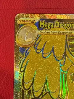 Pokemon TCG: MEGA DRAGONITE EX #295/217 * Gold Hyper Rare * English - Image 4