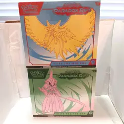 Pokemon Scarlet & Violet Paradox Rift Elite Trainer Box Art Set x2 Sealed - Image 1