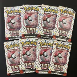 Lot of (8) Pokemon TCG Scarlet & Violet 151 Booster Packs - NEW/SEALED ENGLISH - Image 1