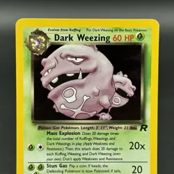 Pokemon TCG Dark Weezing Team Rocket 14/82 Holo Unlimited Holo Rare - Image 2