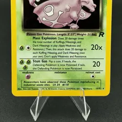 Pokemon TCG Dark Weezing Team Rocket 14/82 Holo Unlimited Holo Rare - Image 3