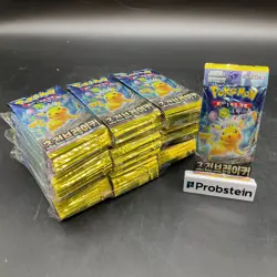 Lot of (140) Pokemon Korean sv8 Super Electric Breaker Booster Packs Sealed - Image 1