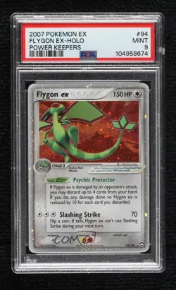 Flygon ex Holo Pokemon EX Power Keepers PSA 9 MINT 2007 - Image 1
