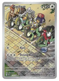 Cyclizar 215/182 Sv04: Paradox Rift Holo Illustration Rare Pokemon TCG - NM - Image 1