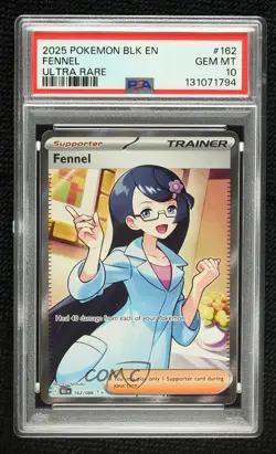 Fennel Ultra Rare Pokemon Black Bolt BLK PSA 10 GEM MT - Image 1