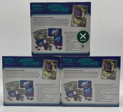 Lot of (3) Pokemon Center Exclusive Journey Together Elite Trainer Boxes SEALED - Image 2