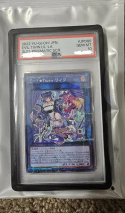 PSA10 Yu-Gi-Oh! Japanese Evil Twin Duo JP079 and JP080 Prismatic Secret Rares - Image 2