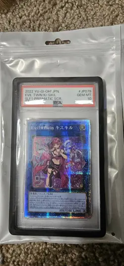 PSA10 Yu-Gi-Oh! Japanese Evil Twin Duo JP079 and JP080 Prismatic Secret Rares - Image 3