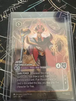 Disney Jafar - High Sultan of Lorcana (Store Championship) 33/P2 Foil TOP 8 - Image 1