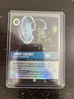 Disney Lorcana TCG Winterspell Jiminy Cricket - Ghost Of Christmas Past Epic - Image 1