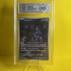 Pokemon Mewtwo AR 183/165 SV2a 151 Pokemon Card Game Japanese 2023 APH Grade 10 - Image 1